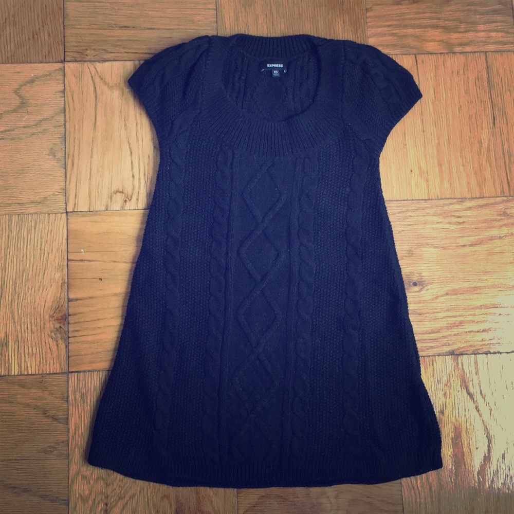 Knit sweater dress